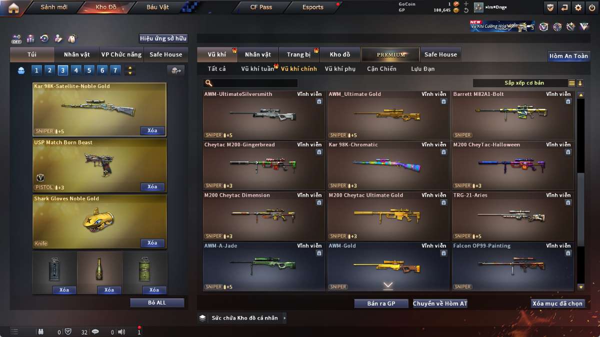 shop acc cf uy tin gia re